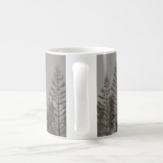 Pine Forest Bliss – Winter Coffee Mug コーヒーマグカップ (ハンドル)