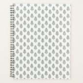 Pine Forest Trees - White プランナー手帳 (正面)