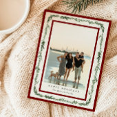 Pine Frame Photo Holiday Card シーズンカード