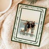 Pine Frame Photo Holiday Card シーズンカード