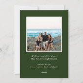 Pine Frame Photo Holiday Card シーズンカード (裏面)