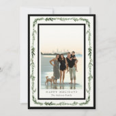 Pine Frame Photo Holiday Card シーズンカード (正面)