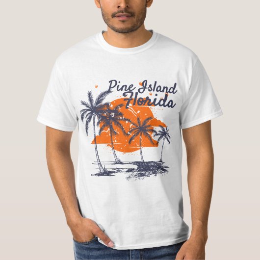 Pine Island Florida Beaches FL Vacation Souvenir E Tシャツ (正面)