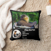 Pine Martenフォトモノグラム名 クッション (ブランケット)