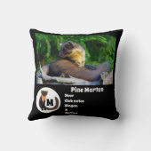 Pine Martenフォトモノグラム名 クッション (裏面)