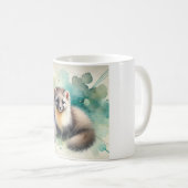 Pine Marten 081024AREF112 - Watercolor コーヒーマグカップ (正面右)