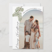 Pine Merry Christmas Minimalist Family 2024写真 シーズンカード (正面)