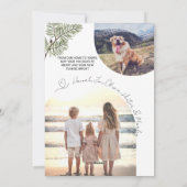 Pine Merry Christmas Minimalist Family 2024写真 シーズンカード (裏面)