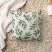 Pine Needle Lane - Botanical Pinecone Pattern クッション (ブランケット)