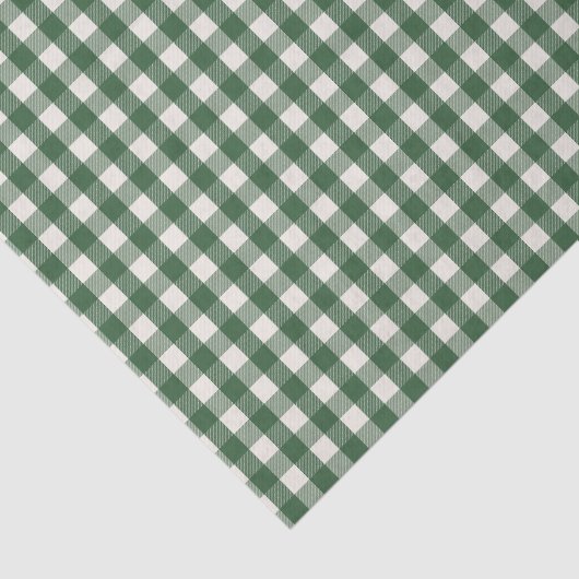 Pine Needle Lane - Pine Green Gingham Pattern 薄葉紙 (詳細)