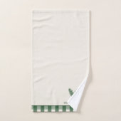 Pine Needle Lane-Pinecone Print with Gingham Trim バスタオルセット (ハンドタオル)