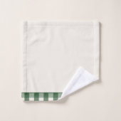 Pine Needle Lane-Pinecone Print with Gingham Trim バスタオルセット (ウォッシュタオル)