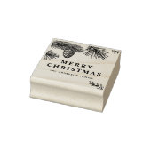 Pine Needles and Pine Cones Botanical Holiday ラバースタンプ (スタンプ)