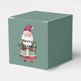 Pine Red Merry Christmas Tree Santa (on back) フェイバーボックス