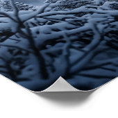 Pine Stag Winter Twilight ポスター (角)