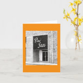 Pine State Building Illustration Raleigh NC カード (黄色い花)