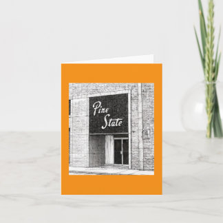 Pine State Building Illustration Raleigh NC カード