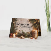 Pine Tree 5 Image Holiday Card カード (正面)