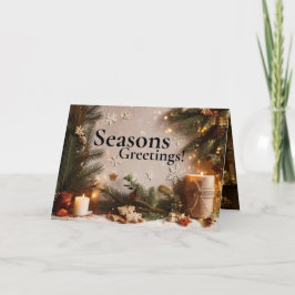 Pine Tree 5 Image Holiday Card カード