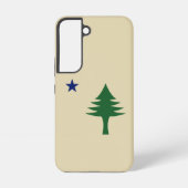 Pine tree and star 1901 flag of Maine State Samsung Galaxyケース (裏面)