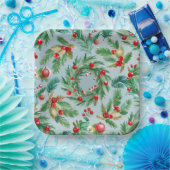 Pine Tree Berry Swirls ペーパープレート (パーティー)