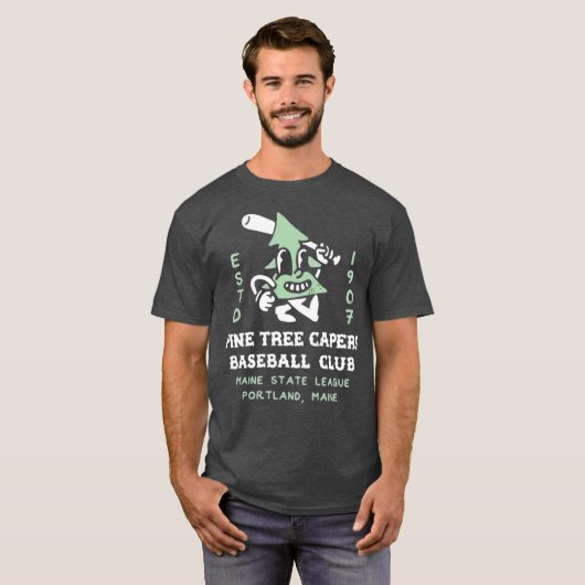Pine Tree Capers - Portland, ME Tシャツ (正面フル)
