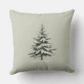 Pine Tree Covered with snow クッション (裏面)
