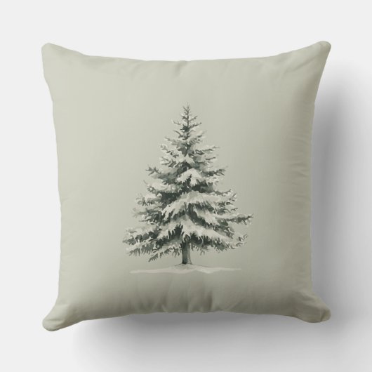Pine Tree Covered with snow クッション (裏面)