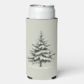 Pine Tree Covered with snow スリム缶クーラー (Seltzer裏面)