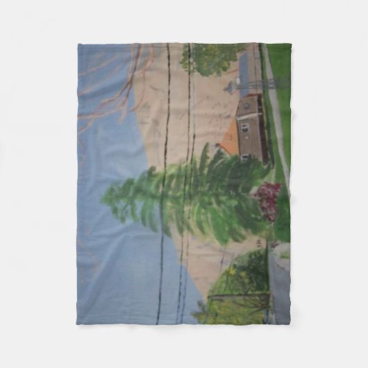 Pine Tree Fleece Blanket, Small フリースブランケット (正面)