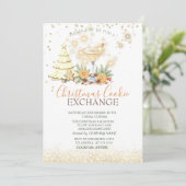 Pine Tree Gingerbread Cookies Cocktail Christmas 招待状 (スタンド正面)