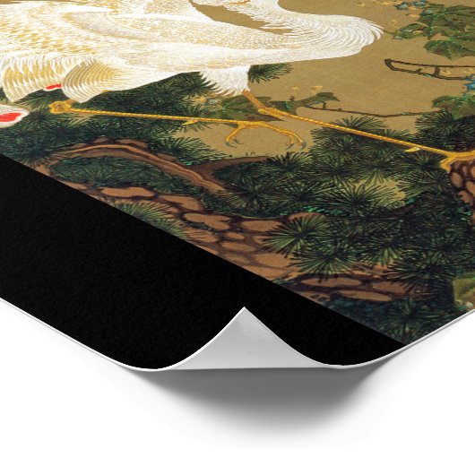 Pine Tree & Phoenix (Love Heart Phoenix), Jakuchu ポスター (角)