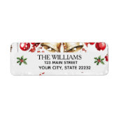 Pine Tree Photo Frame Christmas Holiday  ラベル (正面)