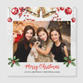 Pine Tree Photo Frame Christmas Holiday card (正面)