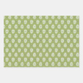 Pine Tree & Pine Cone Gift Wrap Set ラッピングペーパーシート (正面2)