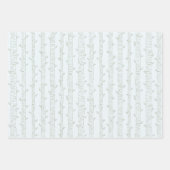 Pine Tree & Pine Cone Gift Wrap Set ラッピングペーパーシート (正面)