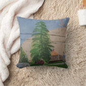 Pine Tree Throw Pillow, Throw Pillow 16" x 16" クッション (ブランケット)