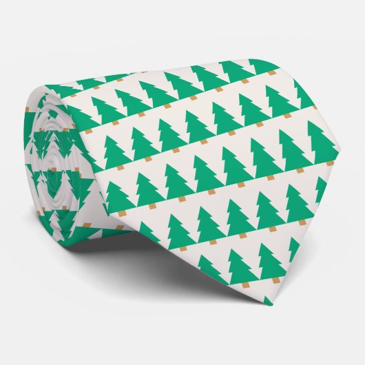 Pine Trees Holiday Neck Tie ネクタイ (ロール)