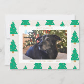 Pine Trees Holiday Photo Card シーズンカード (正面)