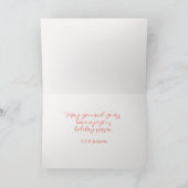 Pine Trees Rustic Woodlands Christmas カード (内部)