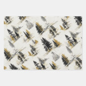 Pine trees scenery landscape ラッピングペーパーシート (正面2)