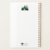 Pine Trees Watercolor Annual Planner プランナー手帳 (裏面)