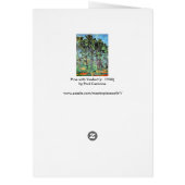 Pine with Viaduct by Paulセザンヌヴィンテージ・アート (裏面)