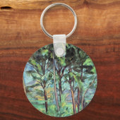 Pine with Viaduct by Paulセザンヌヴィンテージ・アート キーホルダー (正面)