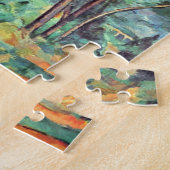 Pine with Viaduct by Paulセザンヌヴィンテージ・アート ジグソーパズル (側面)