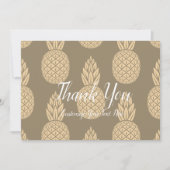 Pineappleありがとう金ゴールド サンキューカード (正面)