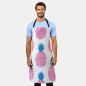 Pineappleおもしろい、ヴィンテージシームレスデザイン。 エプロン (着用した状態)