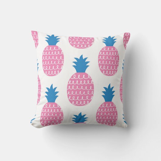 Pineappleおもしろい、ヴィンテージシームレスデザイン。 クッション (正面)