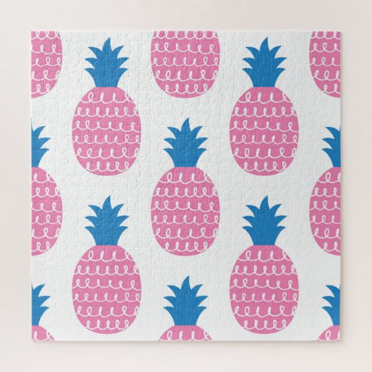 Pineappleおもしろい、ヴィンテージシームレスデザイン。 ジグソーパズル (縦)