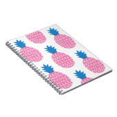 Pineappleおもしろい、ヴィンテージシームレスデザイン。 ノートブック (右側)